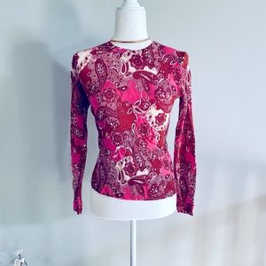 3/30$ JCrew paisley sweater S, price negotiable